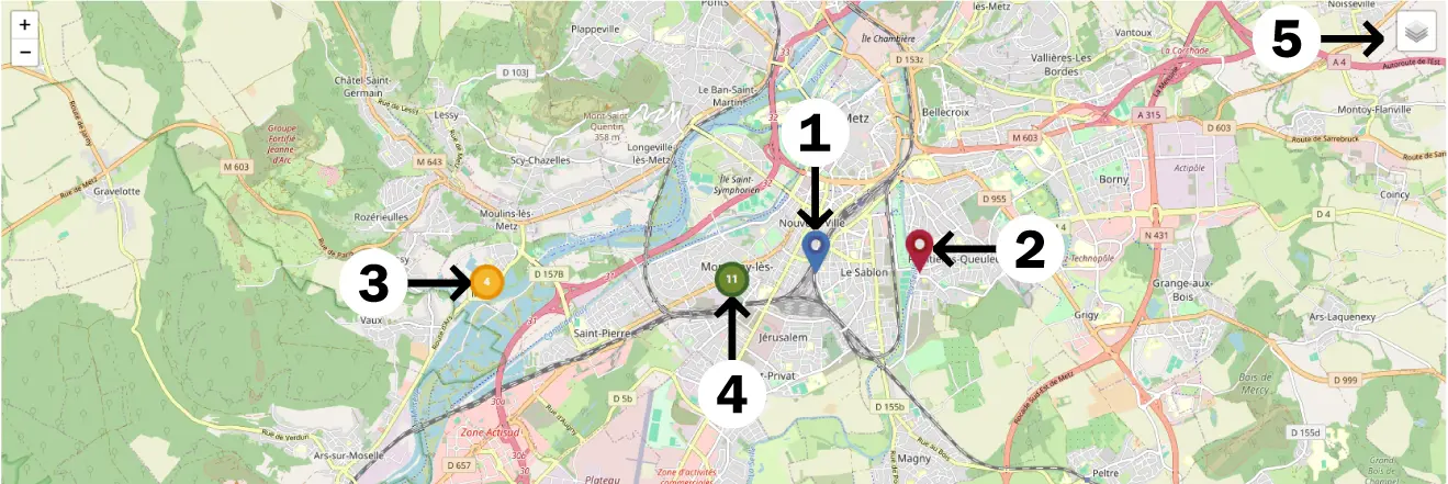 carte intéractive